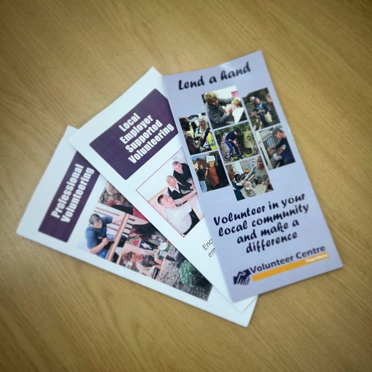 Thornbury Volunteer Centre leaflets.