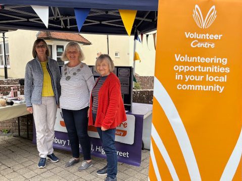Volunteers from the Centre at the local volunteer fair.
